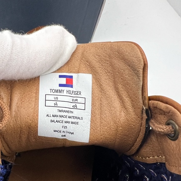 TOMMY HILFIGER, MEN’S DRESS LACE UP CHUKKA BOOTS, BROWN SIZE 9.5 - Picture 13 of 16